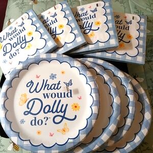 DG Dolly Parton What Would Dolly Do? Paper Plates and Napkins